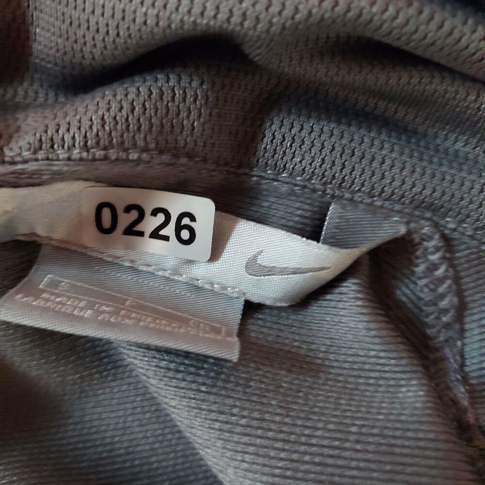 Nike Jacket Mens Small Gray Full Zip Y2K Activewear Light Weight Pockets - Picture 11 of 11